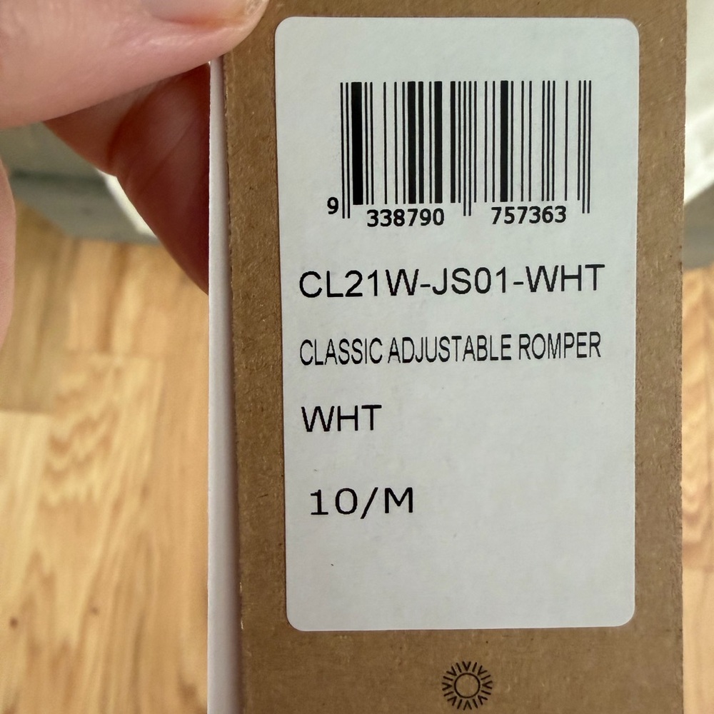 Rhythm Classic Adjustable White Romper Size M NWT - Picture 2 of 7